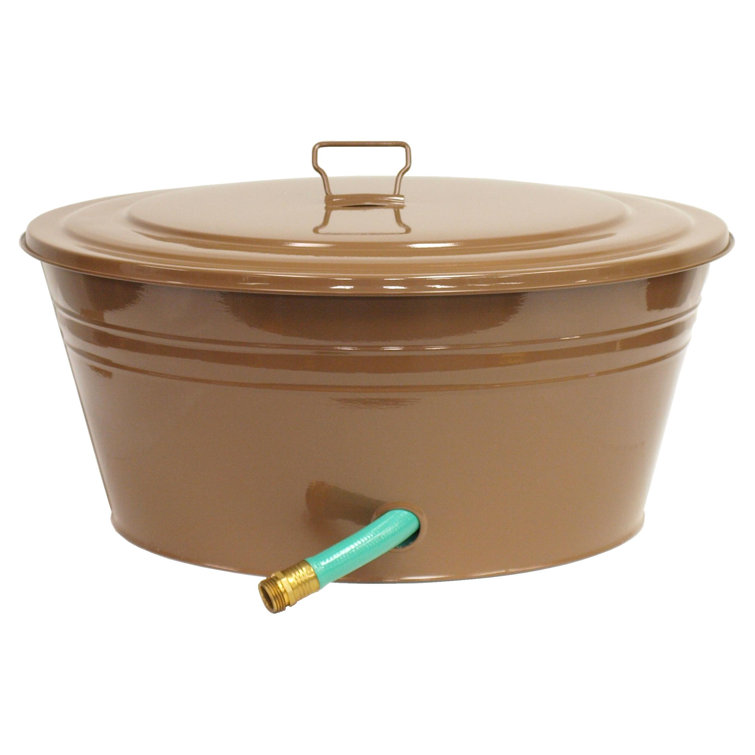 Houston International Garden Metal Hose Pot Lid Wayfair